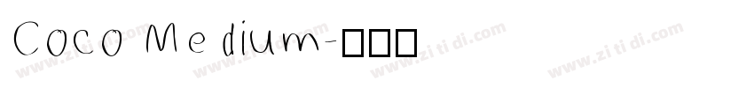 Coco Medium字体转换